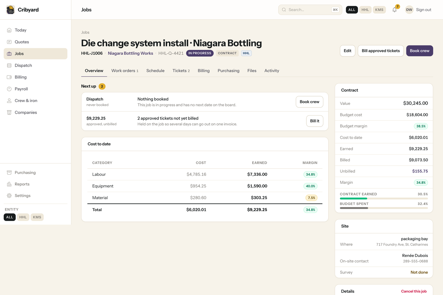 An invoice is one part of the job’s money story.